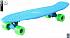 Скейтборд виниловый Y-Scoo Big Fishskateboard 27" 402-B с сумкой, сине-зеленый  - миниатюра №1